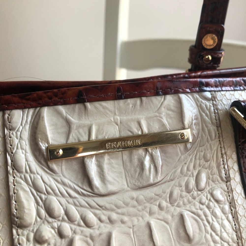 Brahmin Asher Satchel. Structured. Adjustable Str… - image 9